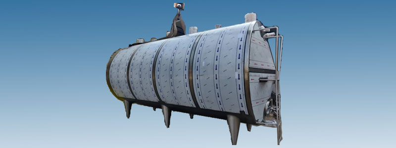 Horizontal Milk Storage Tank Manufacturers in Chennai, Tamil Nadu, Kochi | Shripad Equipments